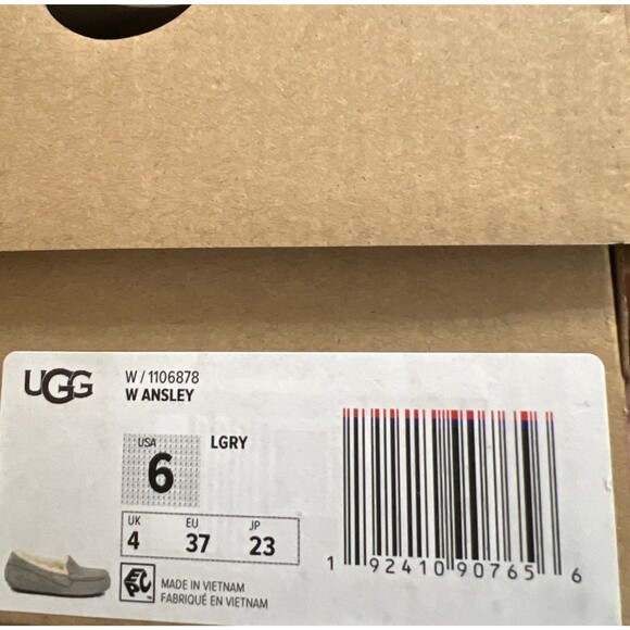 Size 6 UGG Ansley Women's Slipper Suede Light Grey - Picture 3 of 10